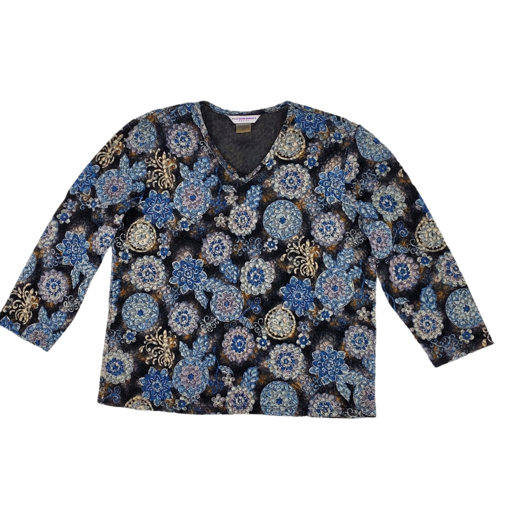Allison Daley Petite flowered top PS